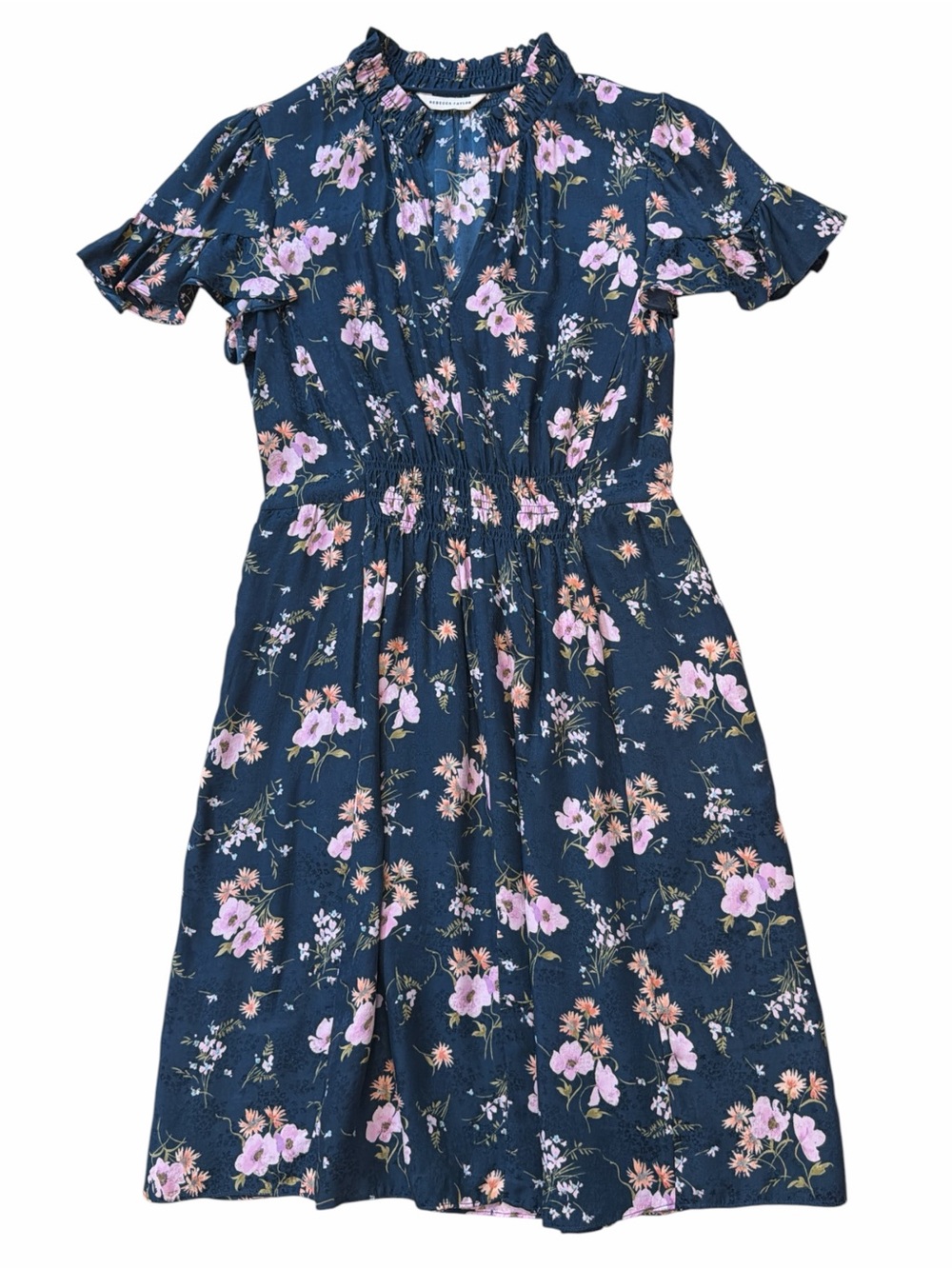 Rebecca Taylor Emilia Floral Short Sleeve Dress